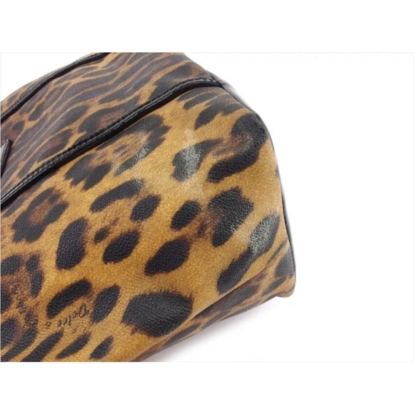 🪭🍾🐆Dolce & Gabbana PVC Patent leather Leopard Tote Bag AUTHENTIC Women's - Picture 4 of 10